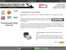 Tablet Screenshot of horlogebatterijen.com